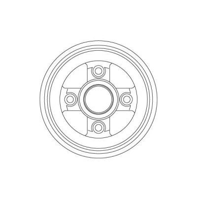 Abbildung von TRW DB4477 Bremstrommel 208 SUZUKI: Alto VII