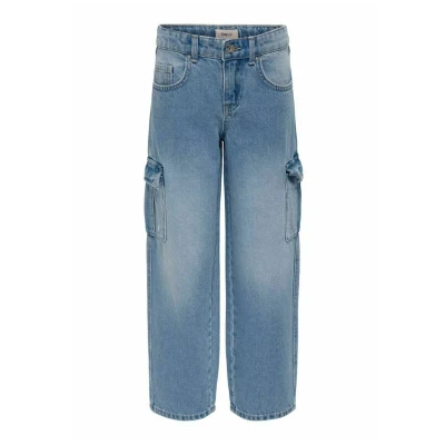 Abbildung von Kids ONLY Cargohose für Kinder, Größe: 116, Light blue denim