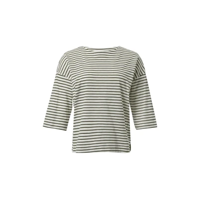Abbildung von comma casual identity MIT 3/4ARM Langarmshirt, Damen, Größe: 34, Olivgrün