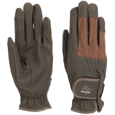 Abbildung von Harry&#039;s Horse Handschuhe Domy/Mesh Braun L