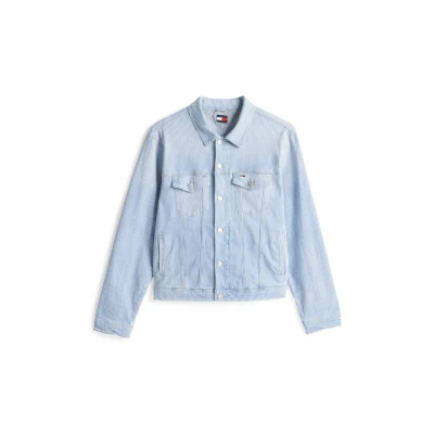 Abbildung von Tommy Jeans RYAN Unisex Jeansjacke, Größe: Large, Denim medium