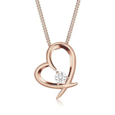 Abbildung von Elli HERZ Geschwungen Halskette Rose goldcoloured, Damen, Größe: 45, gold coloured