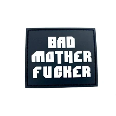 Abbildung von Bad Mother F***er Im Dunkeln Leuchten PVC Airsoft Paintball Klett Moral Flicken Patch