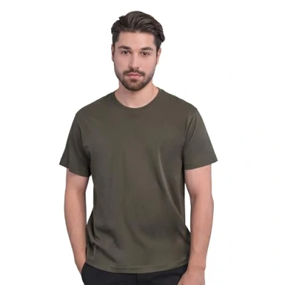 Abbildung von HRM Herren Heavy Luxury Roundneck Tee I Fair Trade T Shirt mit Rundhalsausschnitt Nachhaltig &amp; aus 100% Bio Baumwolle