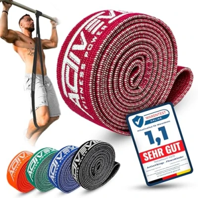 Abbildung von ActiveVikings® Pull Up Stoff Fitnessbänder Perfekt für Muskelaufbau Fitnessband Klimmzugbänder Widerstandsbänder