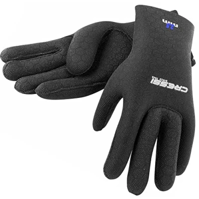 Abbildung von Cressi Neoprenhandschuhe High Stretch, Schwarz/Logo Blau, S
