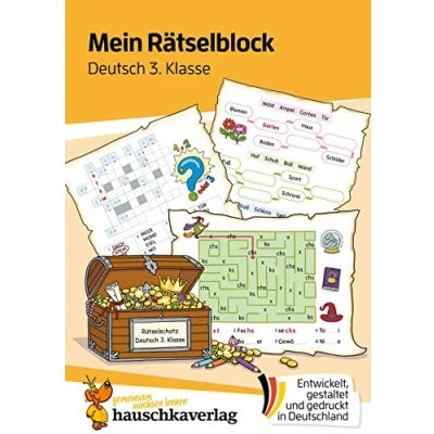 Abbildung von Mein Rätselblock Deutsch 3. Klasse: Rätsel für kluge Köpfe mit Lösungen Förderung Freude (Das Rätselbuch die Grundschule, Band 683)