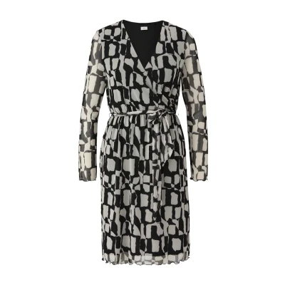 Abbildung von s.Oliver Elegantes Mesh Kleid in Wickel Optik