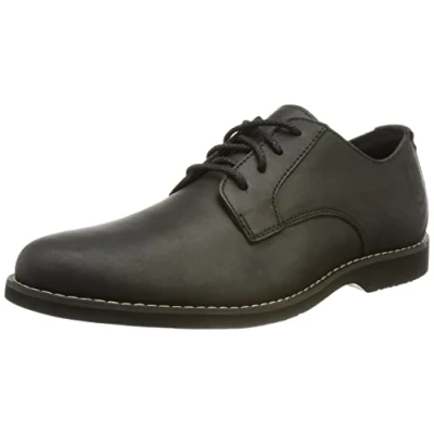 Abbildung von Timberland Herren Woodhull Leather Oxford Basic Schuhe, Black Full Grain, 40 EU