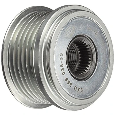 Abbildung von HELLA 9XU 358 038 351 Freilauf Lichtmaschine 38,5 mit Kappe CITROËN: C5 3, Berlingo II, C2 Hatchback, PEUGEOT: 307 SW, 5008 I, 207 SW