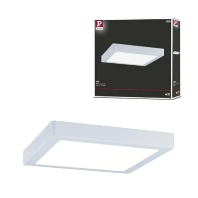 Abbildung von Paulmann 70900 LED Panel Abia eckig incl. 1x22 Watt Deckenlampe Weiß matt Deckenleuchte Kunststoff Wohnzimmerlampe 2700 K