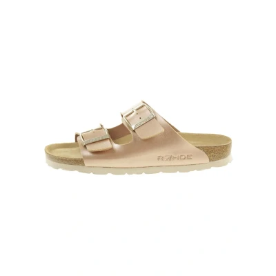 Abbildung von Rohde Damen, Frauen, Klassische Sandalen, Sandalen,Pantoletten,Sommerschuhe,Hausschuhe,Kork fußbett,LACHS,39 EU / 6 UK