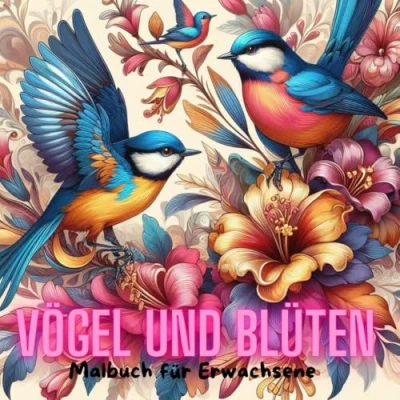 Abbildung von Vögel und Blüten: Ein Malbuch für Naturfreunde