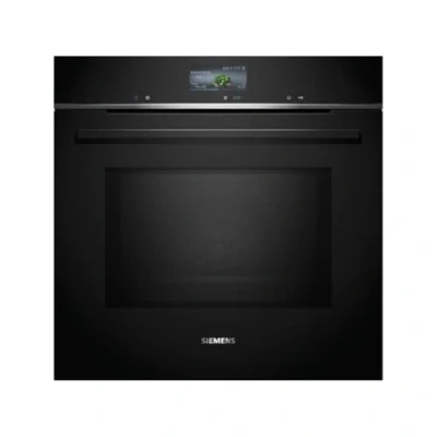 Abbildung von Siemens HM736GAB1, iQ700 Smarter Einbau Backofen mit Mikrowellenfunktion, 60 x cm, Made in Germany, 800 W, Schwarz, ecoClean &amp; humidClean Selbstreinigung, Air Fry, cookControl, Farb Touchscreen