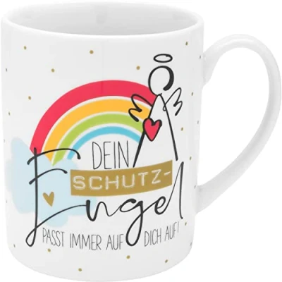 Abbildung von GRUSS &amp; CO XL Tasse Motiv &quot;Engel&quot; Große aus Porzellan, Jumbo Tasse, 60 cl, mit Spruch Geschenk, Schutzengel 47773
