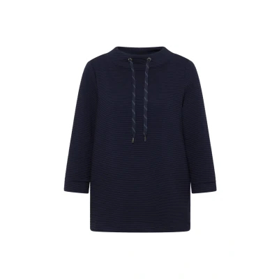 Abbildung von Cecil Ottoman Langarmshirt, Damen, Größe: Large, Blau