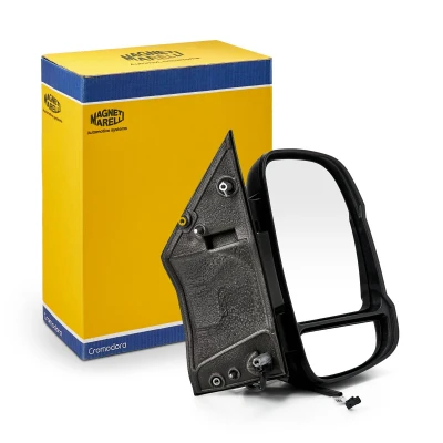Abbildung von Außenspiegel Magneti Marelli 350315027870 rechts schwarz rauh elektrisch kurzer Spiegelarm, beheizbar, konvex für Linkslenker FIAT: Ducato III Van