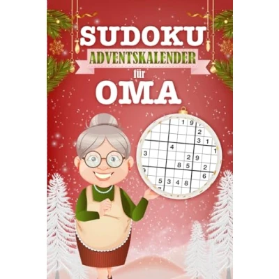 Abbildung von Sudoku Adventskalender für Oma: Weihnachtlicher Rätselkalender Oma Jeden Tag 3 Sudokus von leicht bis schwer