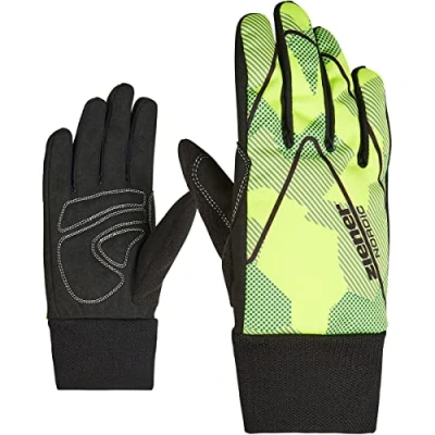 Abbildung von Ziener Kinder Unico Junior Langlauf/Nordic/Crosscountry Handschuhe Winddicht, Atmungsaktiv, Soft Shell, Lime camo, XL
