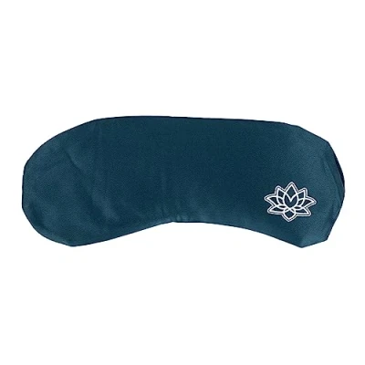 Abbildung von Bodhi Weiches Augenkissen mit Lavendel Leinsamen Füllung Augenmaske für Yoga, Entspannung &amp; Meditation Bezug aus Mako Satin oder Seide Wellness Zuhause (Mako Satin, Petrol)
