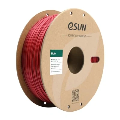 Abbildung von eSUN PLA+ Filament 1.75mm, 3D Drucker PLA Plus, Maßgenauigkeit +/ 0.03mm, 1kg Spule (2.2 LBS) Druck für Drucker, Feuerwehrauto Rot