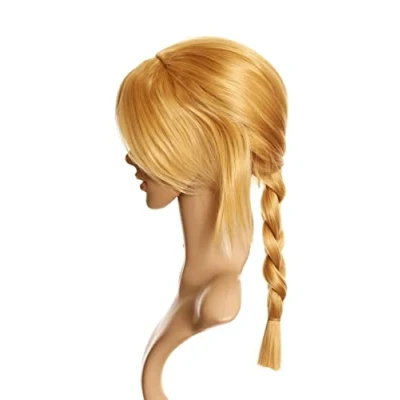 Abbildung von Prettyland Fullmetal Alchemist Anna EDWARD ELRIC lange Zopf Blond Damen langhaar Perücke Cosplay Wig C317