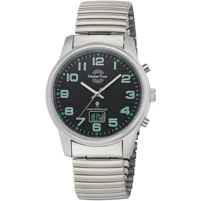 Abbildung von Master Time Funk Quarz Herren Uhr Analog Digital mit Edelstahl Armband MTGA 10763 22Z