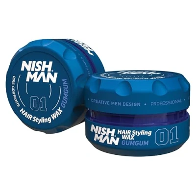 Abbildung von NISHMAN 01 Hair Styling Wax Gumgum blau 150 ml XL