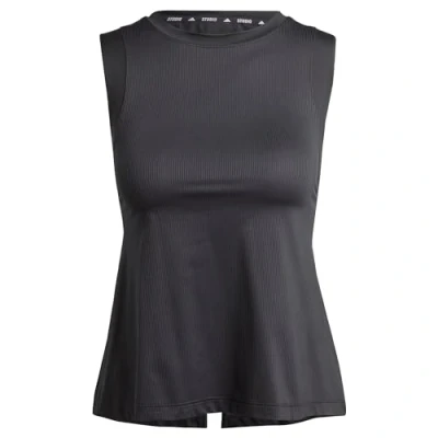 Abbildung von adidas Performance Studio TANK Sport Tshirt, Damen, Größe: Large, Black grey six