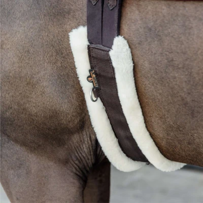 Abbildung von Kentucky Vielseitigkeitsgurt Sheepskin Braun/Naturel 120cm