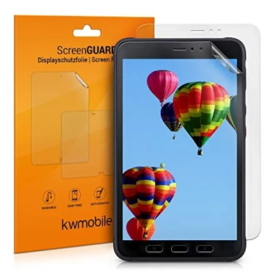 Abbildung von kwmobile 2X Tablet Schutzfolie kompatibel mit Samsung Galaxy Tab Active 3 Folie Full Screen Protector Displayfolie entspiegelt