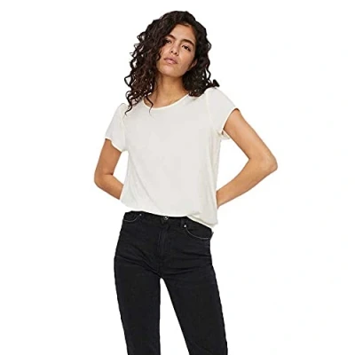 Abbildung von Vero Moda Vmbecca Plain Bluse, Damen, Größe: XS, Snow white