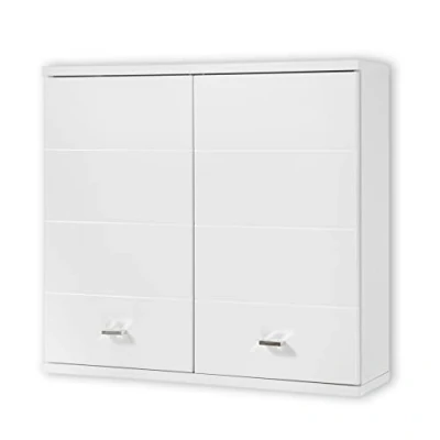 Abbildung von Pool Badezimmer Hängeschrank in Weiß Moderner Badezimmerschrank Bad Schrank mit viel Stauraum 76 x 71 23 cm (B/H/T)