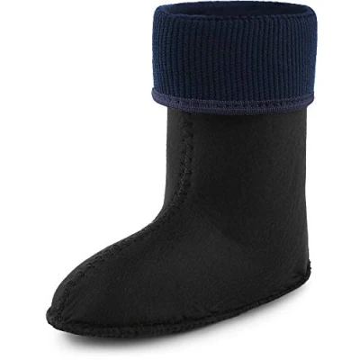 Abbildung von Ladeheid Kinder Mädchen Jungen Wärmende Stiefelsocken für Gummistiefel Innenschuh KL058 (Dunkelblau, 27 EU)