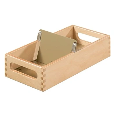 Abbildung von HAN Holz Karteirog für 900 DIN A7 quer Karteikarten inkl. 1 Metallblattstütze, mit Beschriftungsfeld und Metallboden, FSC zertifiziertes Holz, hochwertige premium Qualität, 507 0, Naturholz