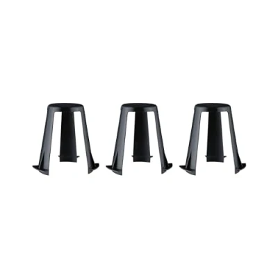 Abbildung von Paulmann 92399 Zubehör Abstandshalter für Einbauleuchten 3er Set 62 90mm Schwarz Kunststoff