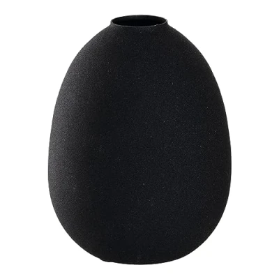 Abbildung von LEONARDO HOME 041697 Vase CASOLARE 16,4 cm schwarz Metall