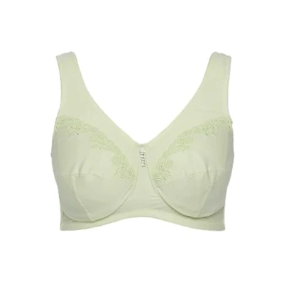Abbildung von Ulla Popken Damen Entlastungs BH, ohne Bügel, Strassanhänger, Cup C G BRA, helles salbei, 115F