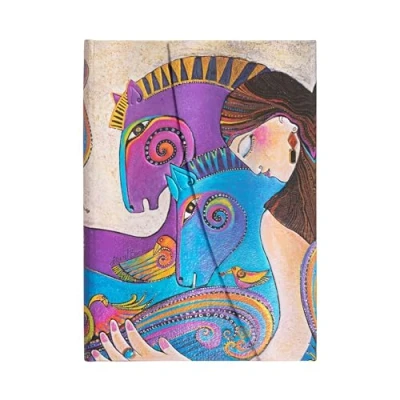 Abbildung von Paperblanks Hardcover Notizbücher Die Seele des Pferdes Liniert Midi (130 x 180 mm): Hardcover, Wrap Closure, 120 gsm, ribbon marker, pouch (Mystical Horses)
