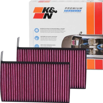 Abbildung von K&amp;N Filters DVF5080 Innenraumfilter Aktivkohlefilter 246 30 quadratisch BMW: 5 Touring, Saloon, GT