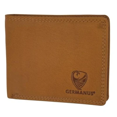 Abbildung von GERMANUS Geldbörse aus Leder, Modell Max (Helles Braun)