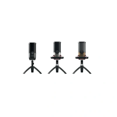 Abbildung von CHERRY UM 9.0 PRO RGB, USB Mikrofon mit RGB Beleuchtung, für Gaming, Streaming, ASMR, 4 Richtcharakteristiken, Kompatibel PC/Mac/PS4/PS5, Schwarz Kupfer