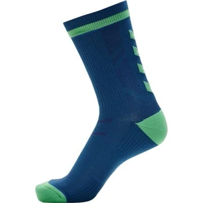 Abbildung von Hummel Elite Indoor LOW PA Sportsocken, Größe: 43 45, Green ash blue coral