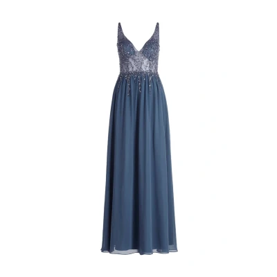 Abbildung von Vera Mont MIT Stickerei Ballkleid, Damen, Größe: 38, Blue stone