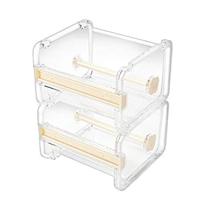 Abbildung von Molshine 2 Stück Washi Tape Abroller,Klebebandspender Rollband Halterung,Organizer,Abdeckband,Tischband,Heimwerker Klebeband,Klebeband Halterung Beige