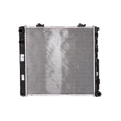 Abbildung von NRF 53876 Kühler, Motorkühlung Aluminium 492 485 42 mit Anbauteilen Kühlrippen gelötet MERCEDES BENZ: W124 Saloon, Coupe, Estate