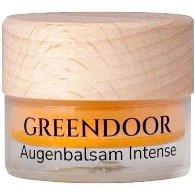 Abbildung von GREENDOOR Augenbalsam Intense 15ml, glättet Fältchen natürlich, Naturkosmetik Augen Creme gegen Falten und Augenringe, BIO Hagebutte, Argan Öl, Natur anti aging Balsam Auge