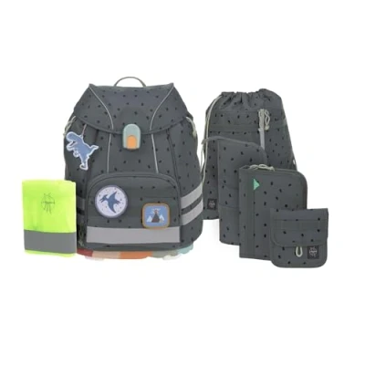 Abbildung von LÄSSIG 7 teiliges Schulranzen Set Kinder/School Flexy Unique Speckles anthracite
