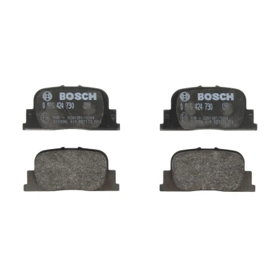 Abbildung von BOSCH 0 986 424 730 Bremsbelagsatz Low Metallic mit Anti Quietsch Blech TOYOTA: Prius II Liftback, Camry V Saloon