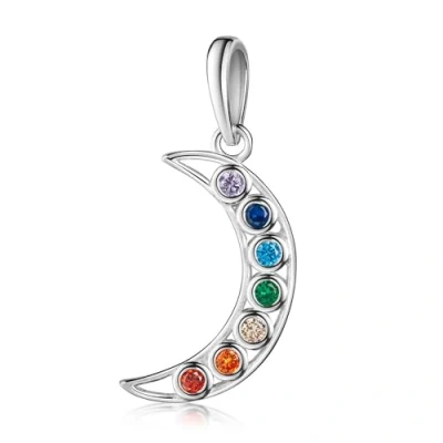 Abbildung von Materia Chakra Anhänger Silber 925 Zirkonia Schmuck KA 385 Ohne Kette